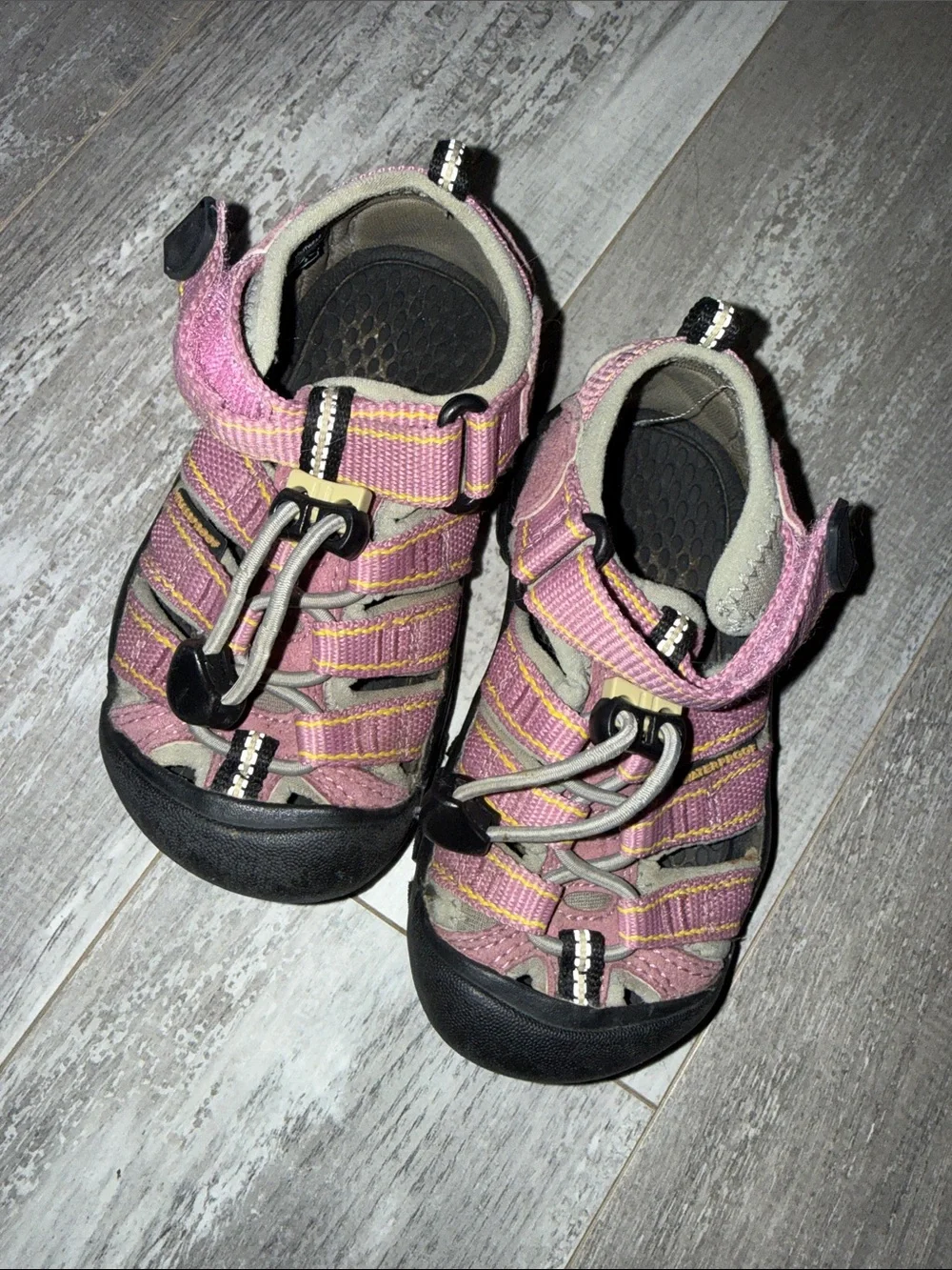 Keen Pink and Black Kids Water Shoe Sandals